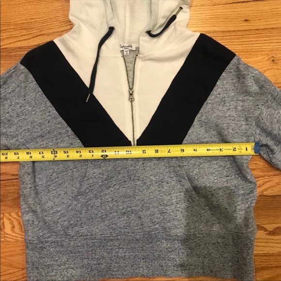 Splendid cropped zip sweatshirt - size small - Picture 6 of 8